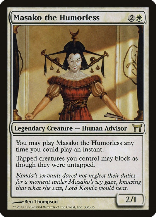 Image for Masako the Humorless (33) (Champions of Kamigawa) - Magic: The Gathering