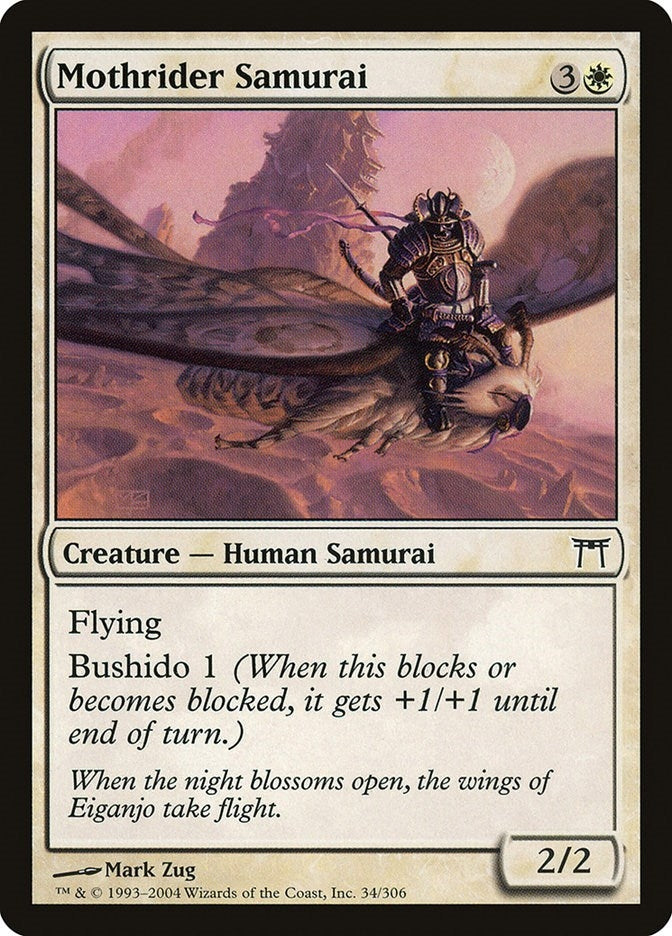 Image for Mothrider Samurai (34) (Champions of Kamigawa) - Magic: The Gathering