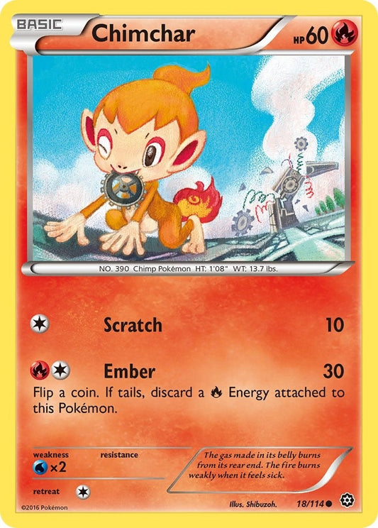 Image for Chimchar (18/114) (XY - Steam Siege) - Pokemon