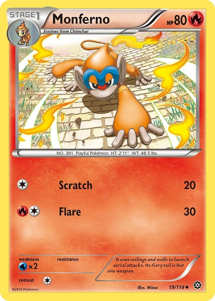 Image for Monferno (19/114) (XY - Steam Siege) - Pokemon