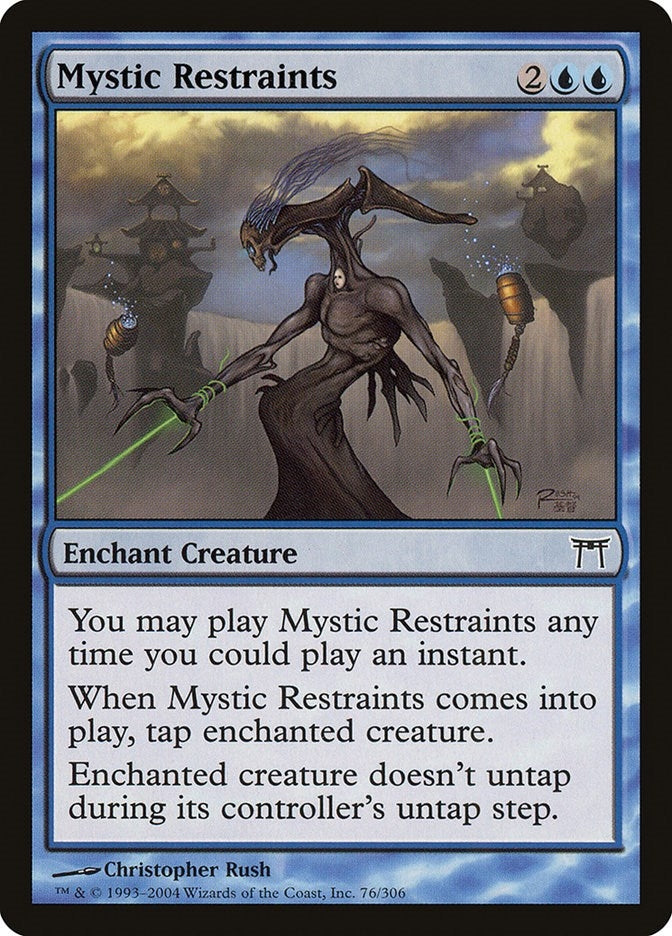 Image for Mystic Restraints (76) (Champions of Kamigawa) - Magic: The Gathering