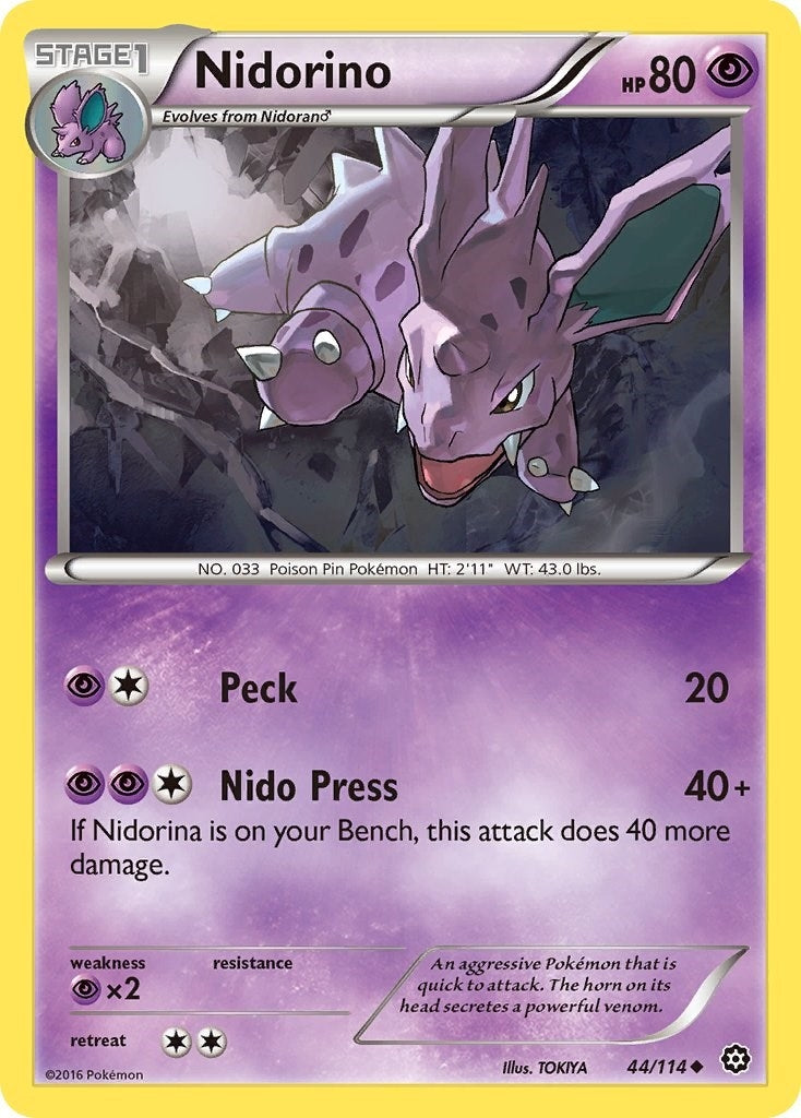 Image for Nidorino (44/114) (XY - Steam Siege) - Pokemon