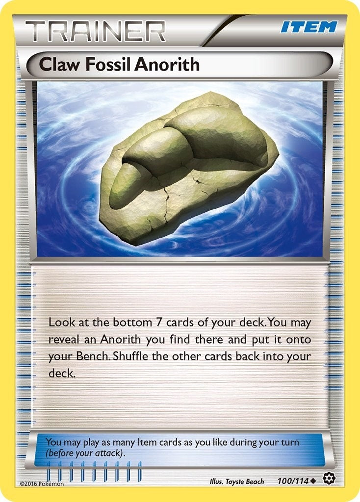 Image for Claw Fossil Anorith (100/114) (XY - Steam Siege) - Pokemon