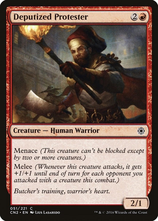 Image for Deputized Protester (51) (Conspiracy: Take the Crown) - Magic: The Gathering