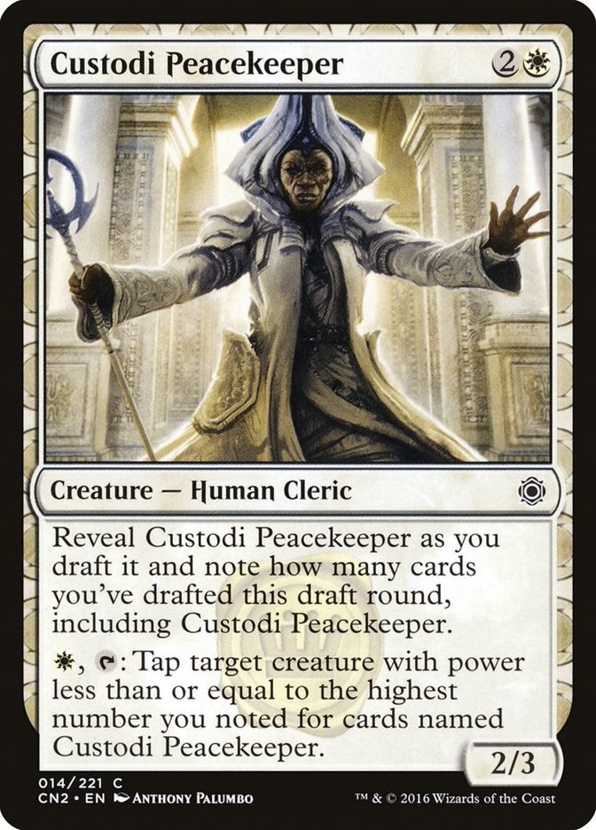 Image for Custodi Peacekeeper (14) (Conspiracy: Take the Crown) - Magic: The Gathering