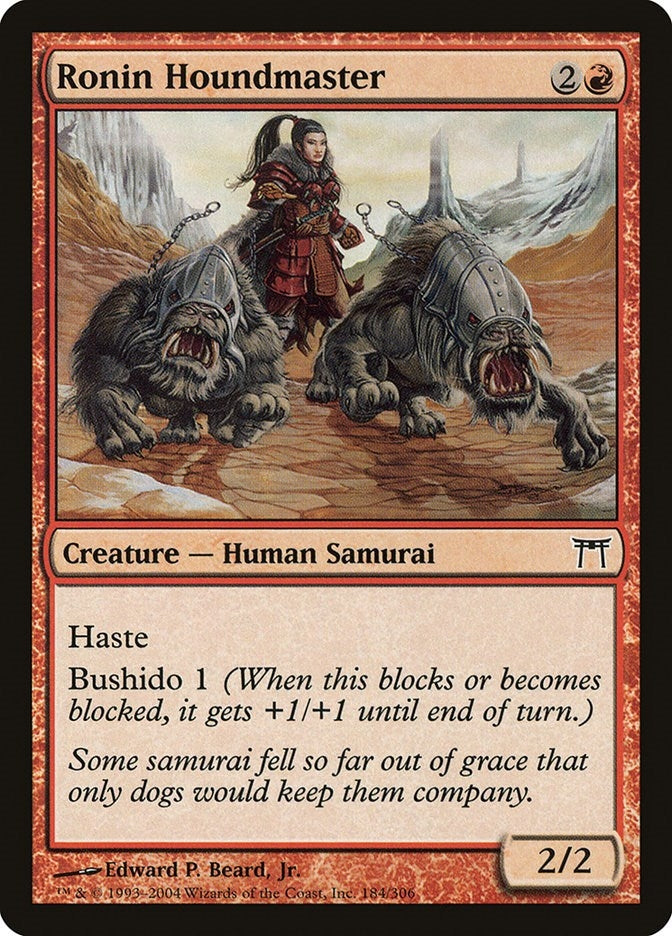 Image for Ronin Houndmaster (184) (Champions of Kamigawa) - Magic: The Gathering