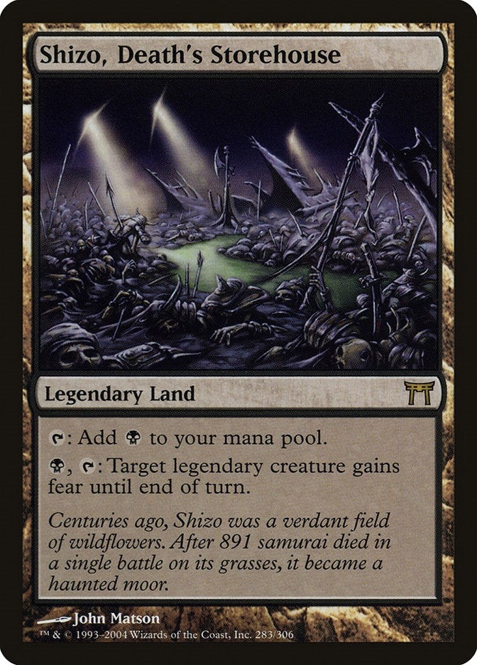 Image for Shizo, Death's Storehouse (283) (Champions of Kamigawa) - Magic: The Gathering