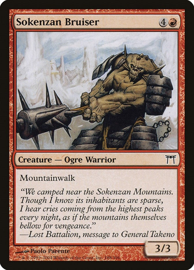 Image for Sokenzan Bruiser (188) (Champions of Kamigawa) - Magic: The Gathering