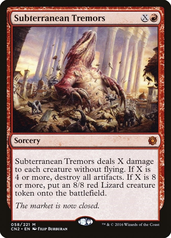 Image for Subterranean Tremors (58) (Conspiracy: Take the Crown) - Magic: The Gathering