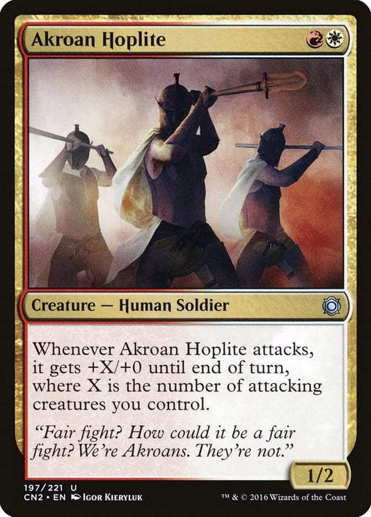 Image for Akroan Hoplite (197) (Conspiracy: Take the Crown) - Magic: The Gathering