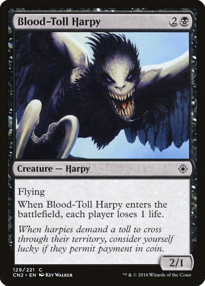 Image for Blood-Toll Harpy (129) (Conspiracy: Take the Crown) - Magic: The Gathering