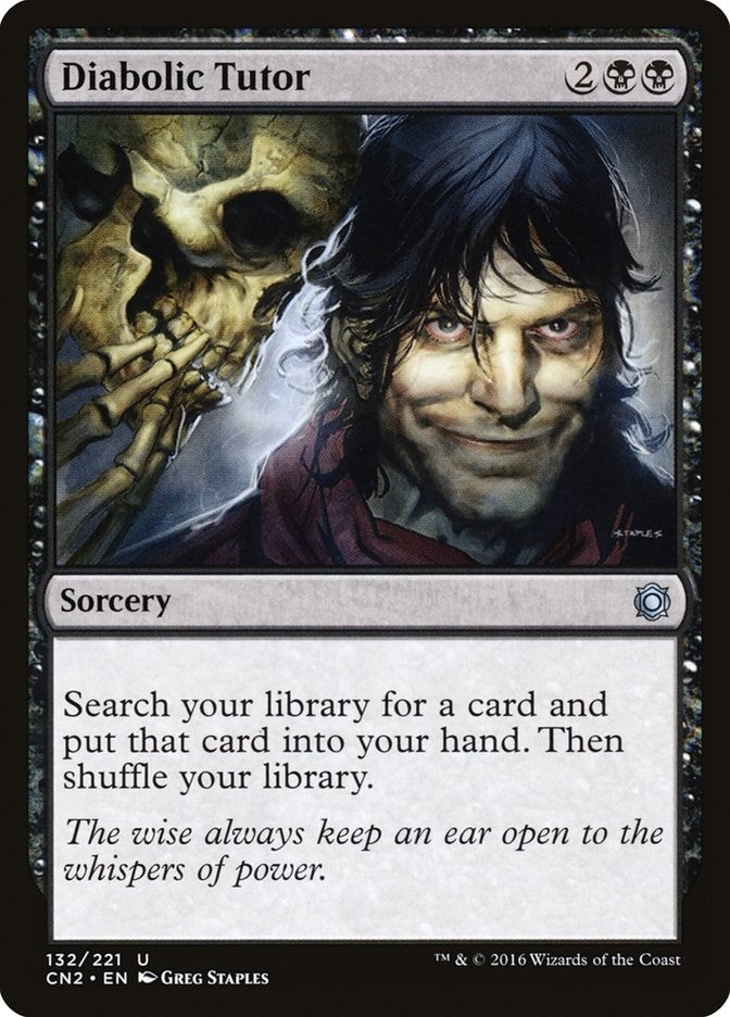 Image for Diabolic Tutor (132) (Conspiracy: Take the Crown) - Magic: The Gathering