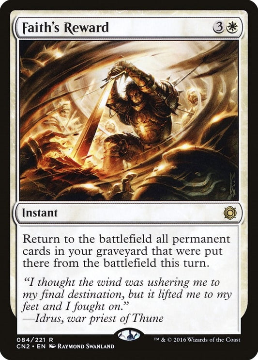 Image for Faith's Reward (84) (Conspiracy: Take the Crown) - Magic: The Gathering