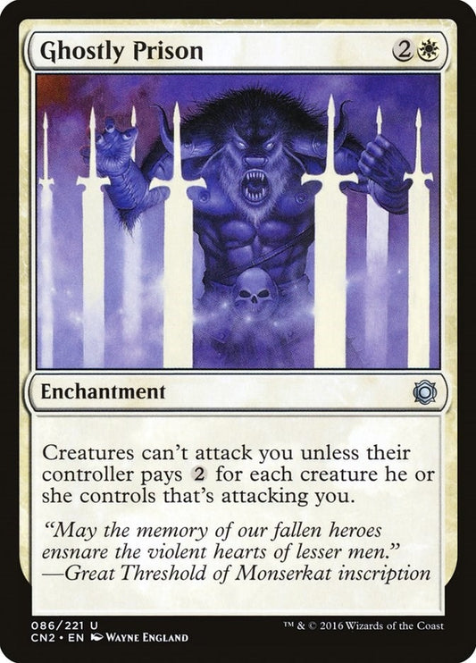 Image for Ghostly Prison (86) (Conspiracy: Take the Crown) - Magic: The Gathering