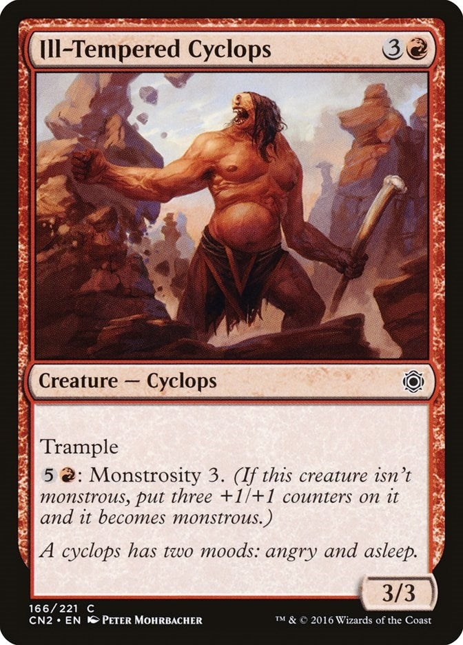 Image for Ill-Tempered Cyclops (166) (Conspiracy: Take the Crown) - Magic: The Gathering