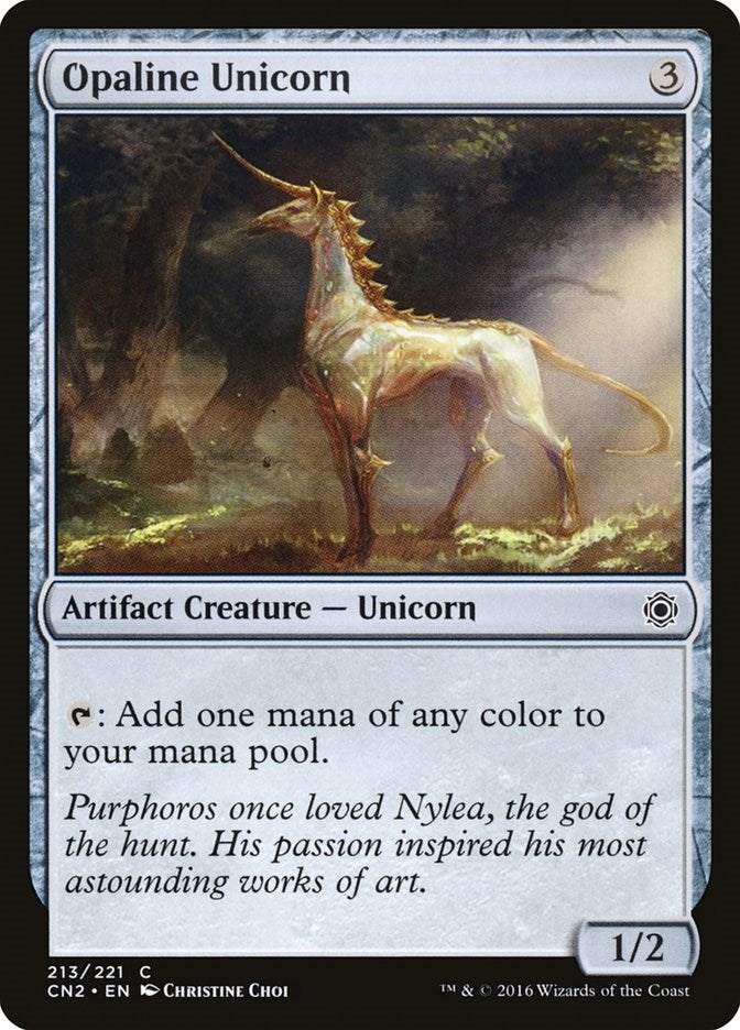 Image for Opaline Unicorn (213) (Conspiracy: Take the Crown) - Magic: The Gathering