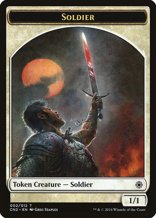 Image for Soldier Token (002) (2) (Conspiracy: Take the Crown) - Magic: The Gathering
