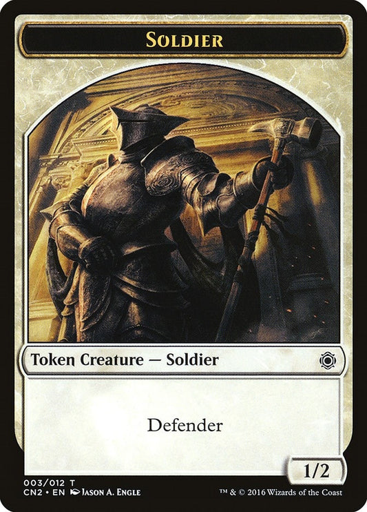 Image for Soldier Token (003) (3) (Conspiracy: Take the Crown) - Magic: The Gathering