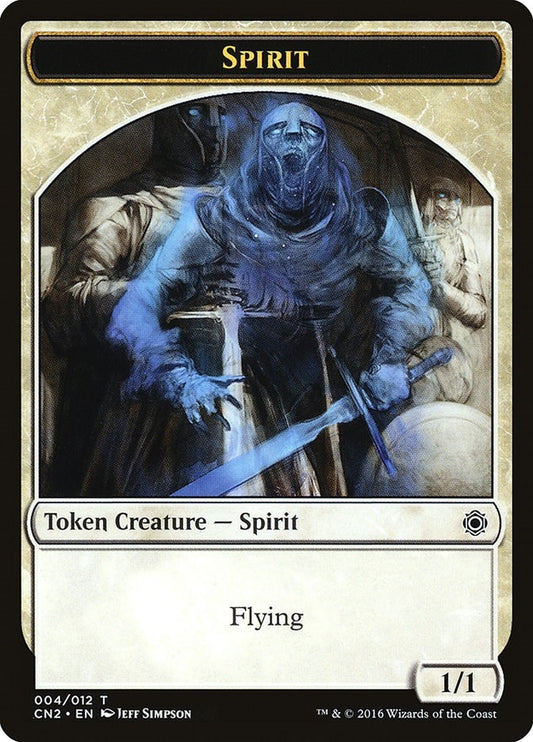 Image for Spirit Token (4) (Conspiracy: Take the Crown) - Magic: The Gathering