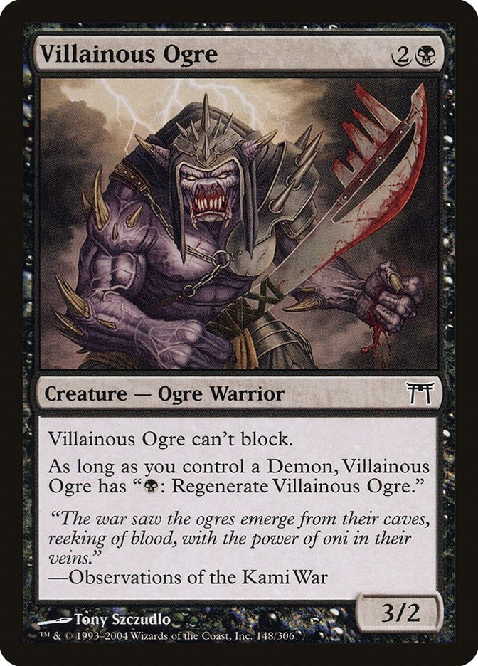 Image for Villainous Ogre (148) (Champions of Kamigawa) - Magic: The Gathering