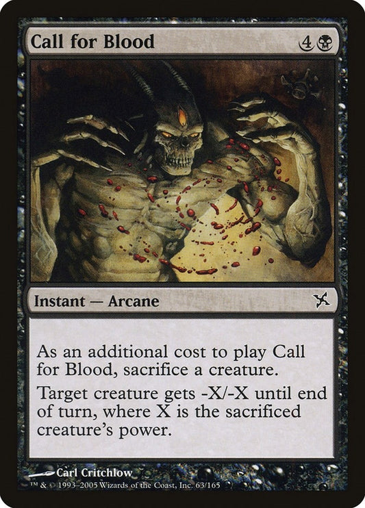 Image for Call for Blood (63) (Betrayers of Kamigawa) - Magic: The Gathering
