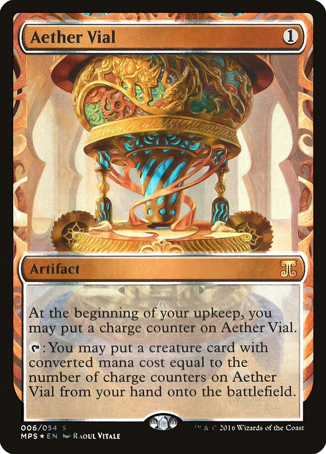 Image for Aether Vial (6) (Masterpiece Series: Kaladesh Inventions) - Magic: The Gathering