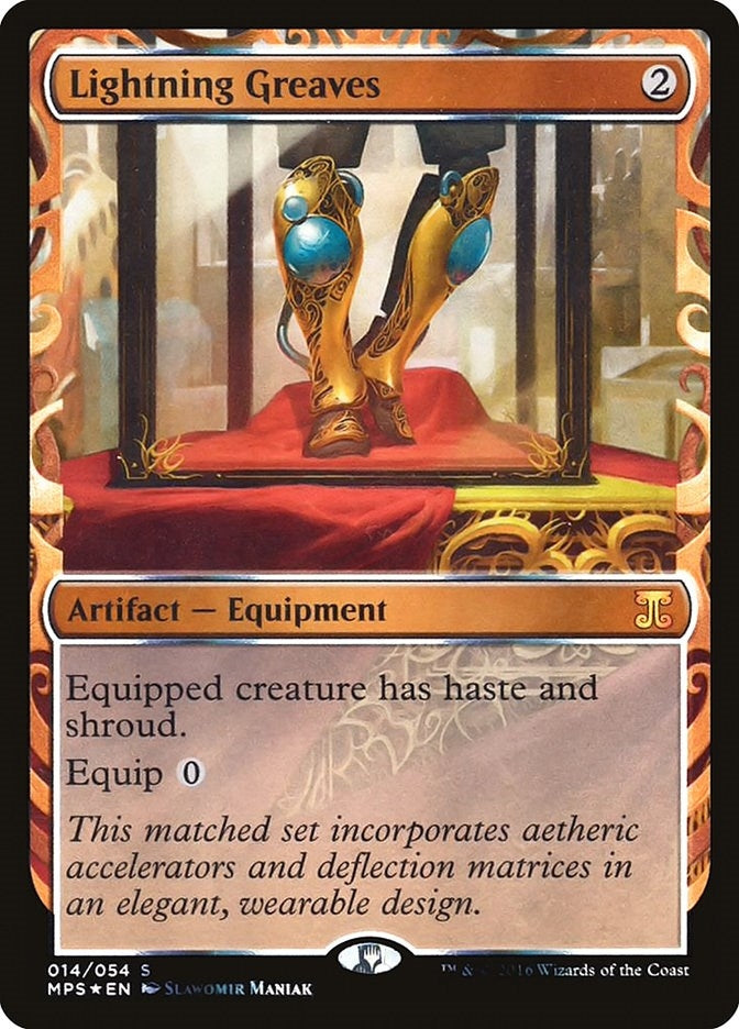 Image for Lightning Greaves (14) (Masterpiece Series: Kaladesh Inventions) - Magic: The Gathering