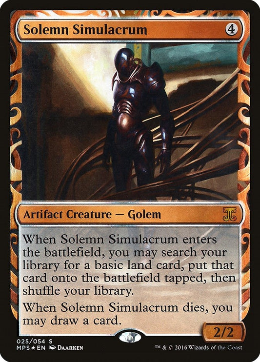 Image for Solemn Simulacrum (25) (Masterpiece Series: Kaladesh Inventions) - Magic: The Gathering