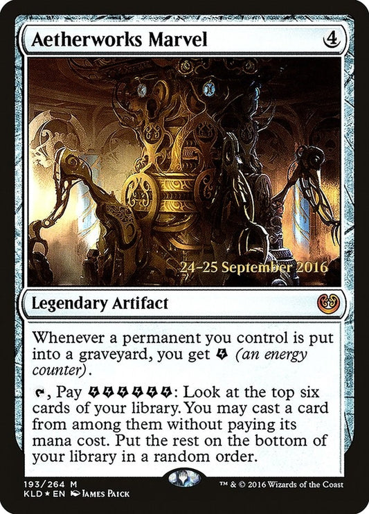 Image for Aetherworks Marvel (193) (Prerelease Cards) - Magic: The Gathering