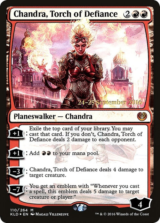 Image for Chandra, Torch of Defiance (110) (Prerelease Cards) - Magic: The Gathering