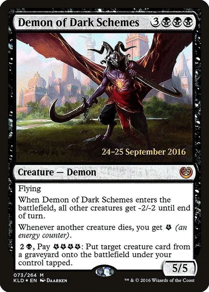 Image for Demon of Dark Schemes (73) (Prerelease Cards) - Magic: The Gathering