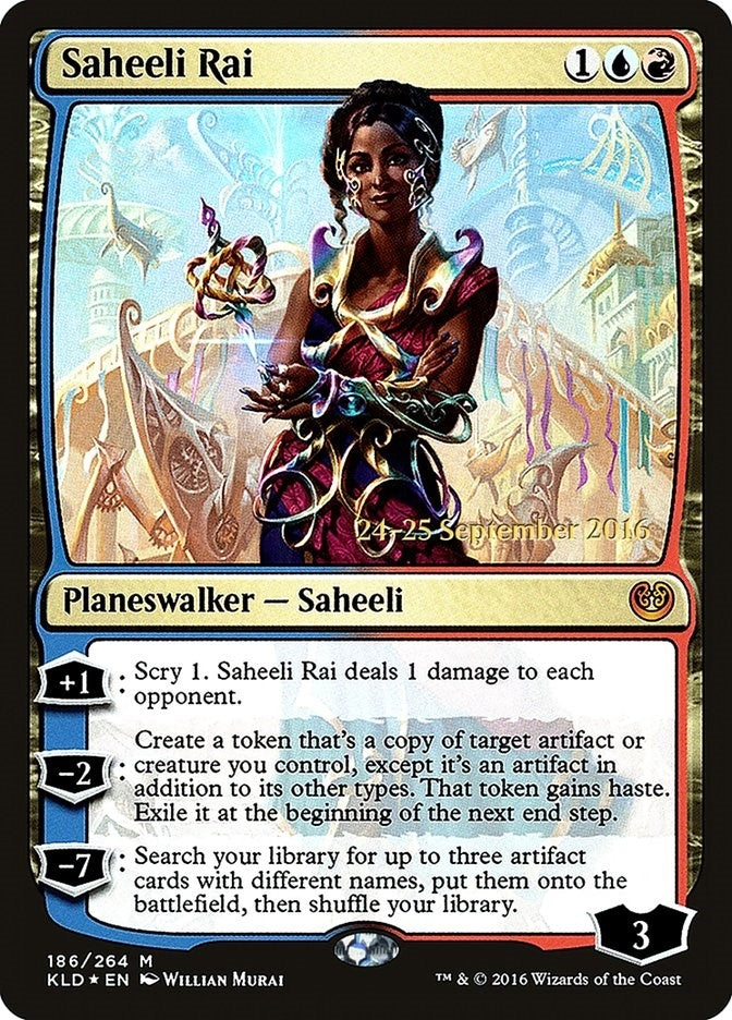 Image for Saheeli Rai (186) (Prerelease Cards) - Magic: The Gathering