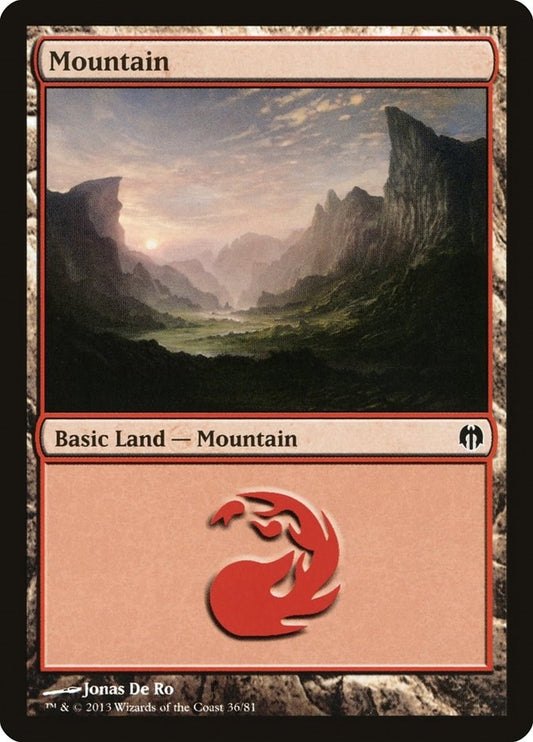 Image for Mountain (36) (36) (Duel Decks: Heroes vs. Monsters) - Magic: The Gathering