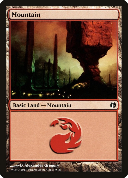 Image for Mountain (75) (75) (Duel Decks: Heroes vs. Monsters) - Magic: The Gathering