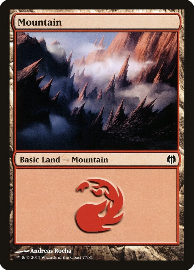 Image for Mountain (77) (77) (Duel Decks: Heroes vs. Monsters) - Magic: The Gathering