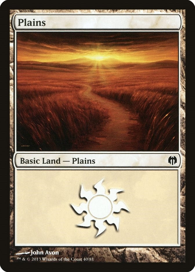 Image for Plains (40) (40) (Duel Decks: Heroes vs. Monsters) - Magic: The Gathering