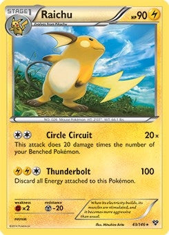 Image for Raichu - 43/146 (Battle Arena Deck Exclusive) (043/146) (Deck Exclusives) - Pokemon