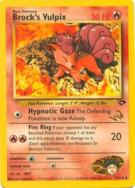 Image for Brock's Vulpix [W Stamped] (037/132) (WoTC Promo) - Pokemon