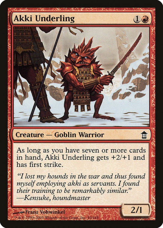 Image for Akki Underling (93) (Saviors of Kamigawa) - Magic: The Gathering
