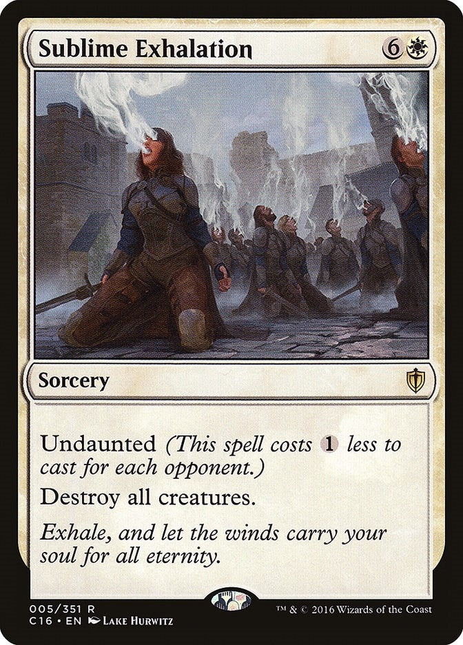 Image for Sublime Exhalation (5) (Commander 2016) - Magic: The Gathering