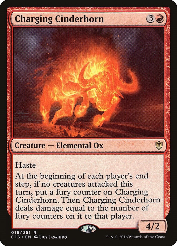 Image for Charging Cinderhorn (16) (Commander 2016) - Magic: The Gathering