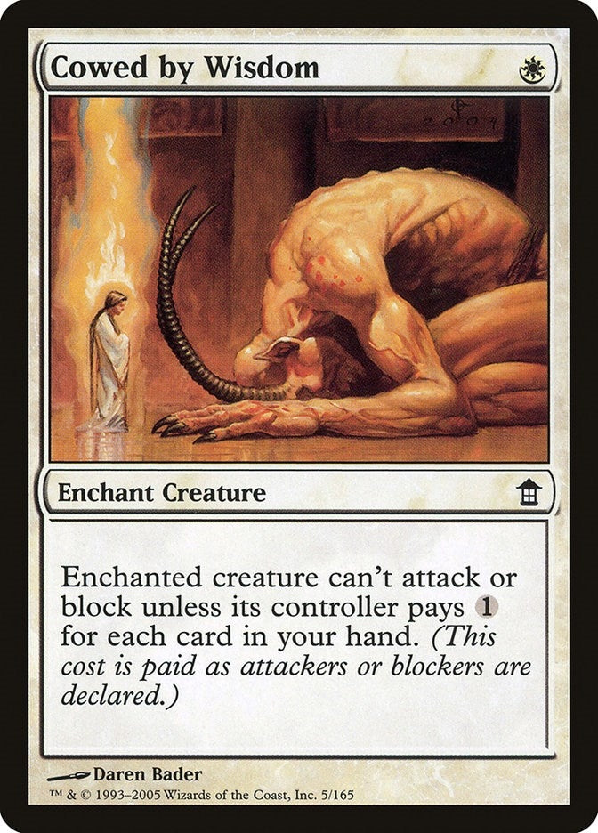 Image for Cowed by Wisdom (5) (Saviors of Kamigawa) - Magic: The Gathering