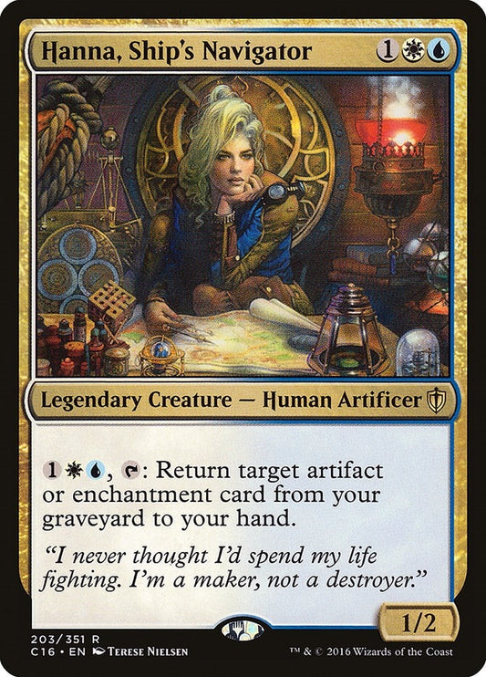 Image for Hanna, Ship's Navigator (203) (Commander 2016) - Magic: The Gathering