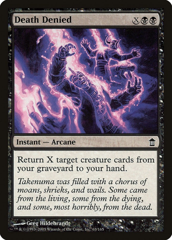 Image for Death Denied (63) (Saviors of Kamigawa) - Magic: The Gathering