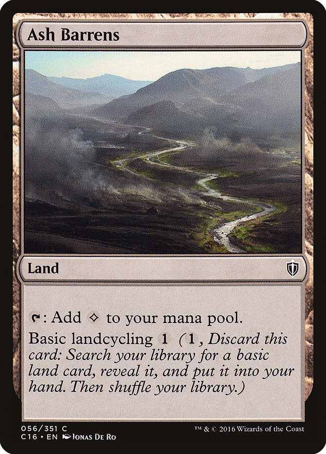 Image for Ash Barrens (56) (Commander 2016) - Magic: The Gathering