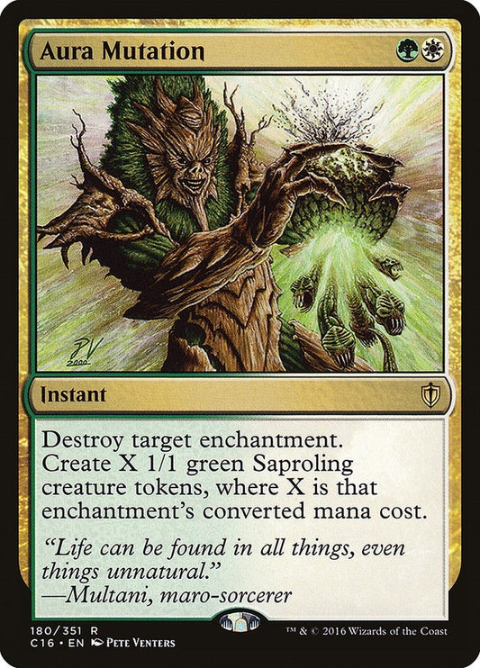 Image for Aura Mutation (180) (Commander 2016) - Magic: The Gathering
