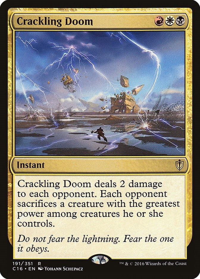 Image for Crackling Doom (191) (Commander 2016) - Magic: The Gathering