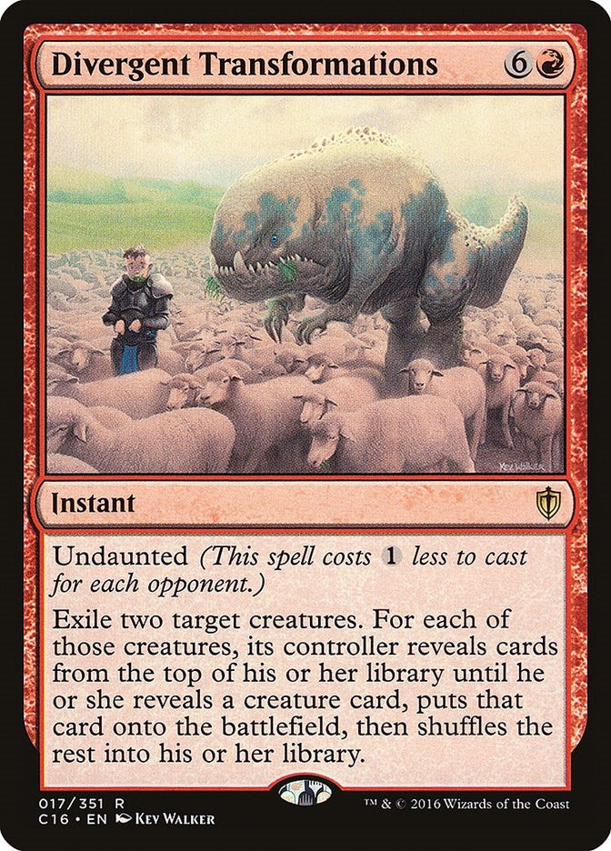 Image for Divergent Transformations (17) (Commander 2016) - Magic: The Gathering
