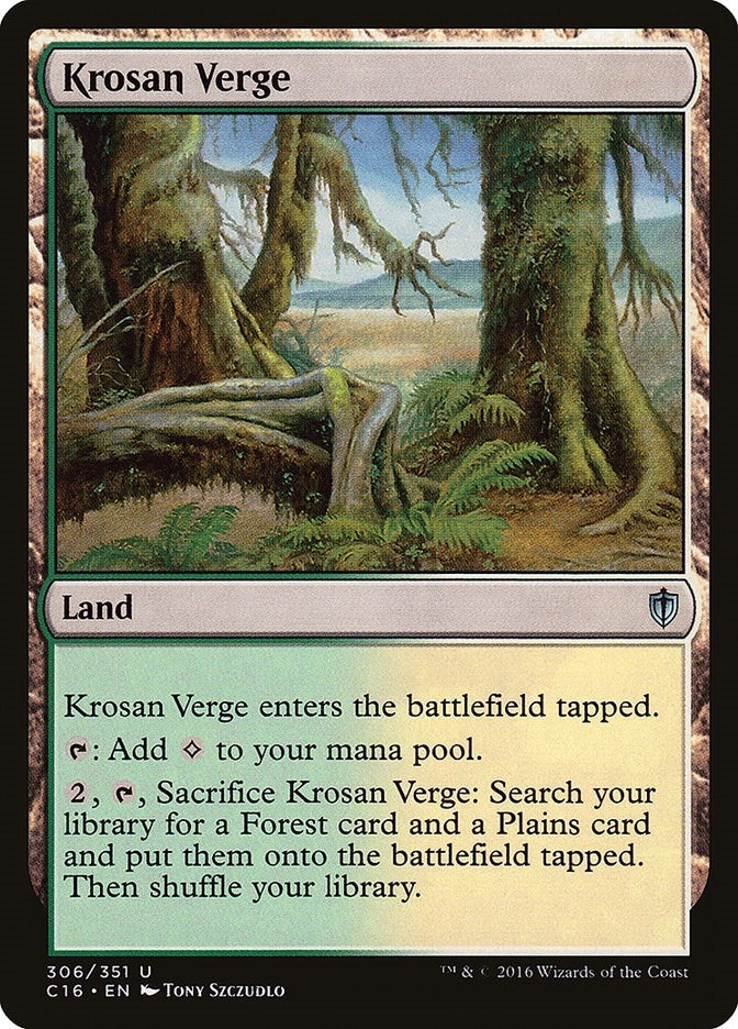 Image for Krosan Verge (306) (Commander 2016) - Magic: The Gathering