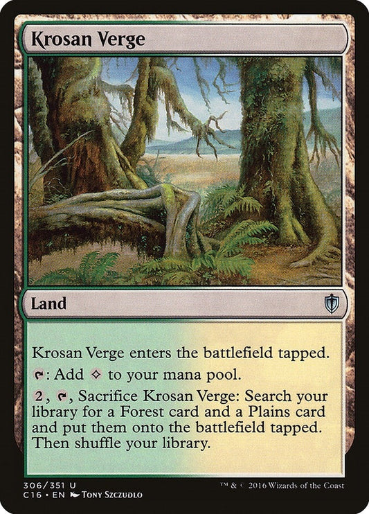 Image for Krosan Verge (306) (Commander 2016) - Magic: The Gathering